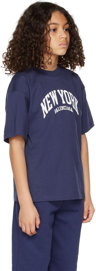 商品Balenciaga|蓝色 Cities New York 儿童 T 恤,价格¥1589,第5张图片详细描述