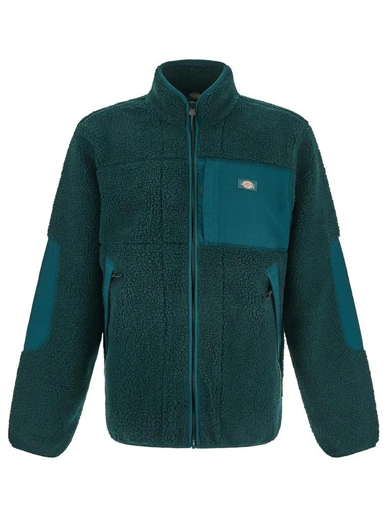 商品DICKIES|Black cotton logo-patch sheraling jacket,价格¥416,第1张图片