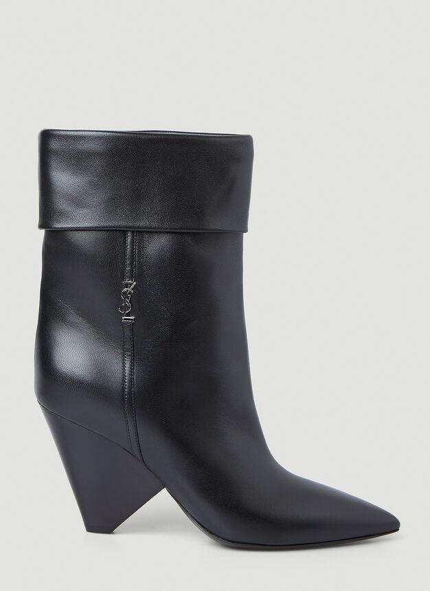 商品Yves Saint Laurent|Niki Monogram Boots in Black,价格¥8414,第1张图片