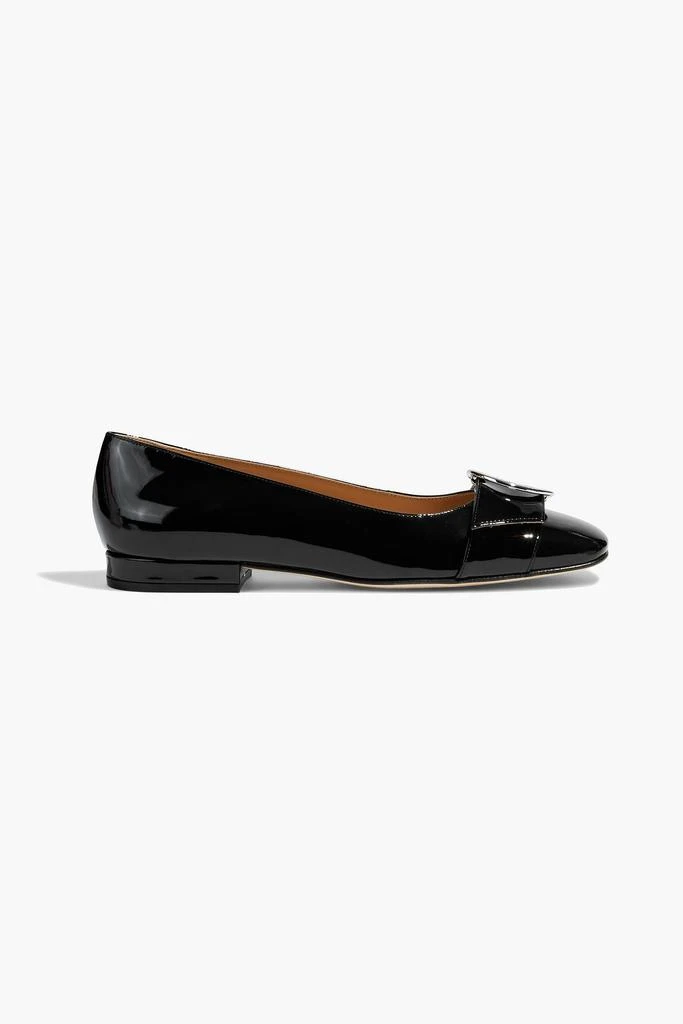 商品Sergio Rossi|Buckled patent-leather flats,价格¥448,第1张图片