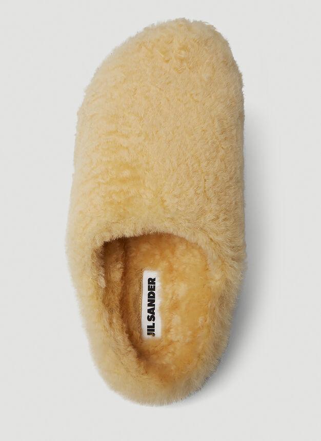 Shearling Slippers in Cream商品第7张图片规格展示