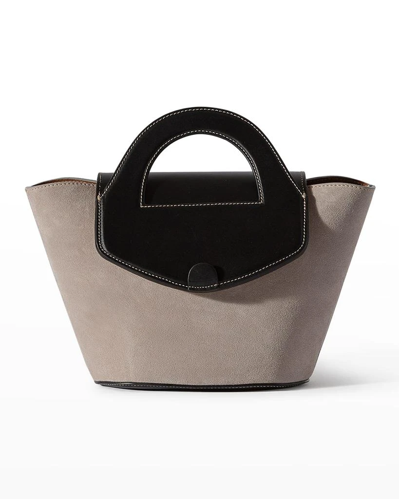 商品Hereu|Alqueria Mix-Leather Top-Handle Bag,价格¥1061,第1张图片