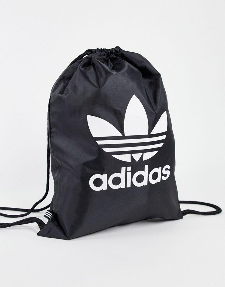 adidas Originals adicolor drawtring backpack in black商品第1张图片规格展示