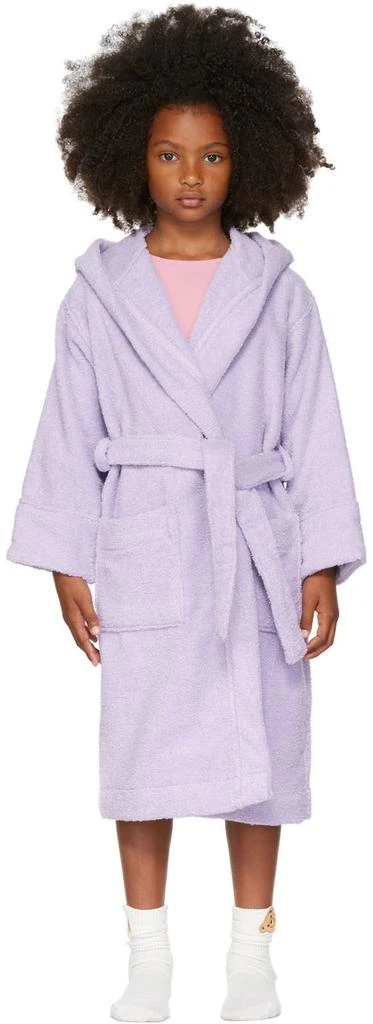 商品Tekla Kids|Kids Purple Hooded Bathrobe,价格¥380,第1张图片