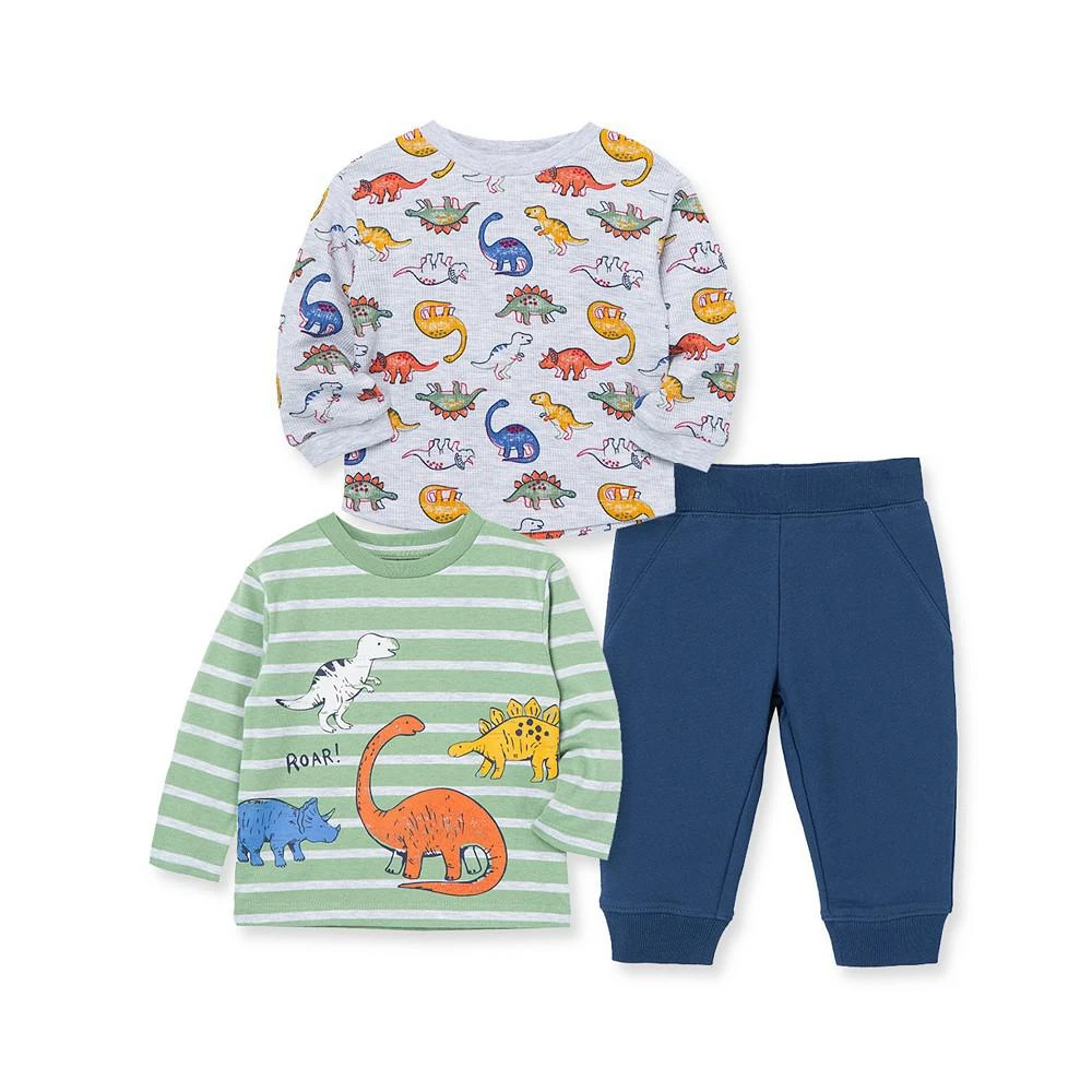 商品Little Me|Baby Boys T-shirts and Pants, 3-Piece Set,价格¥251,第3张图片详细描述