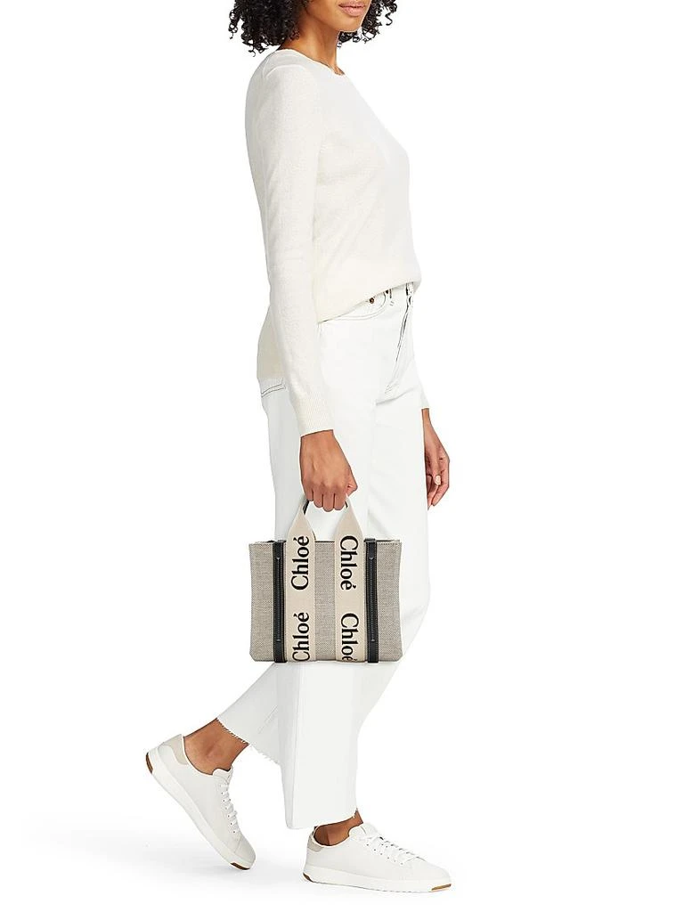 商品Chloé|Small Woody Canvas Tote,价格¥8872,第2张图片详细描述