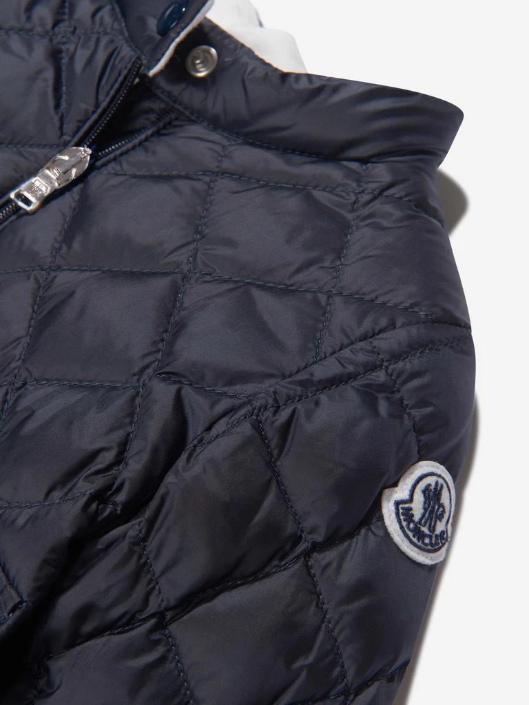 商品Moncler|Moncler Navy Baby Girls Down Quilted Binic Jacket,价格¥1570,第3张图片详细描述