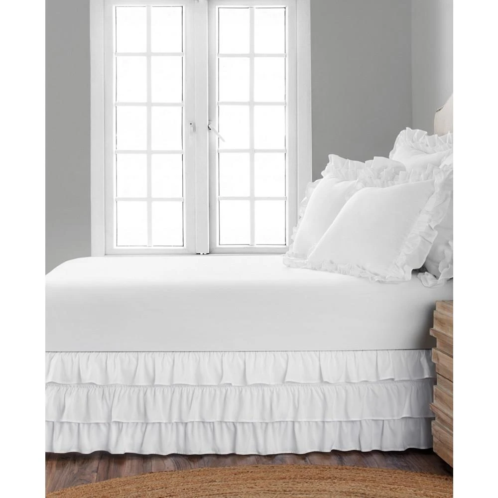 商品Levinsohn Textiles|Belles & Whistles 3-Tiered Ruffle King Bed Skirt,价格¥524,第2张图片详细描述