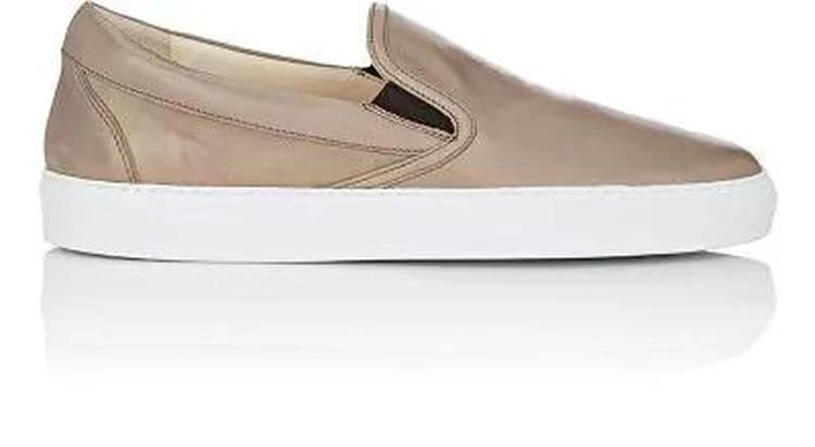 商品Barneys New York|Leather Slip-On Sneakers,价格¥961,第1张图片