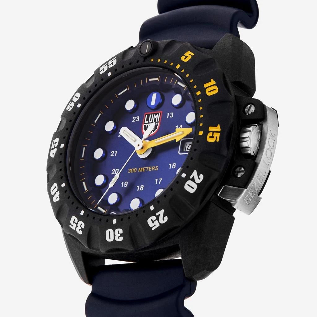 商品Luminox|Luminox Scott Cassell Deep Dive Blue 45mm Quartz Men's Watch XS.1553,价格¥2211,第3张图片详细描述