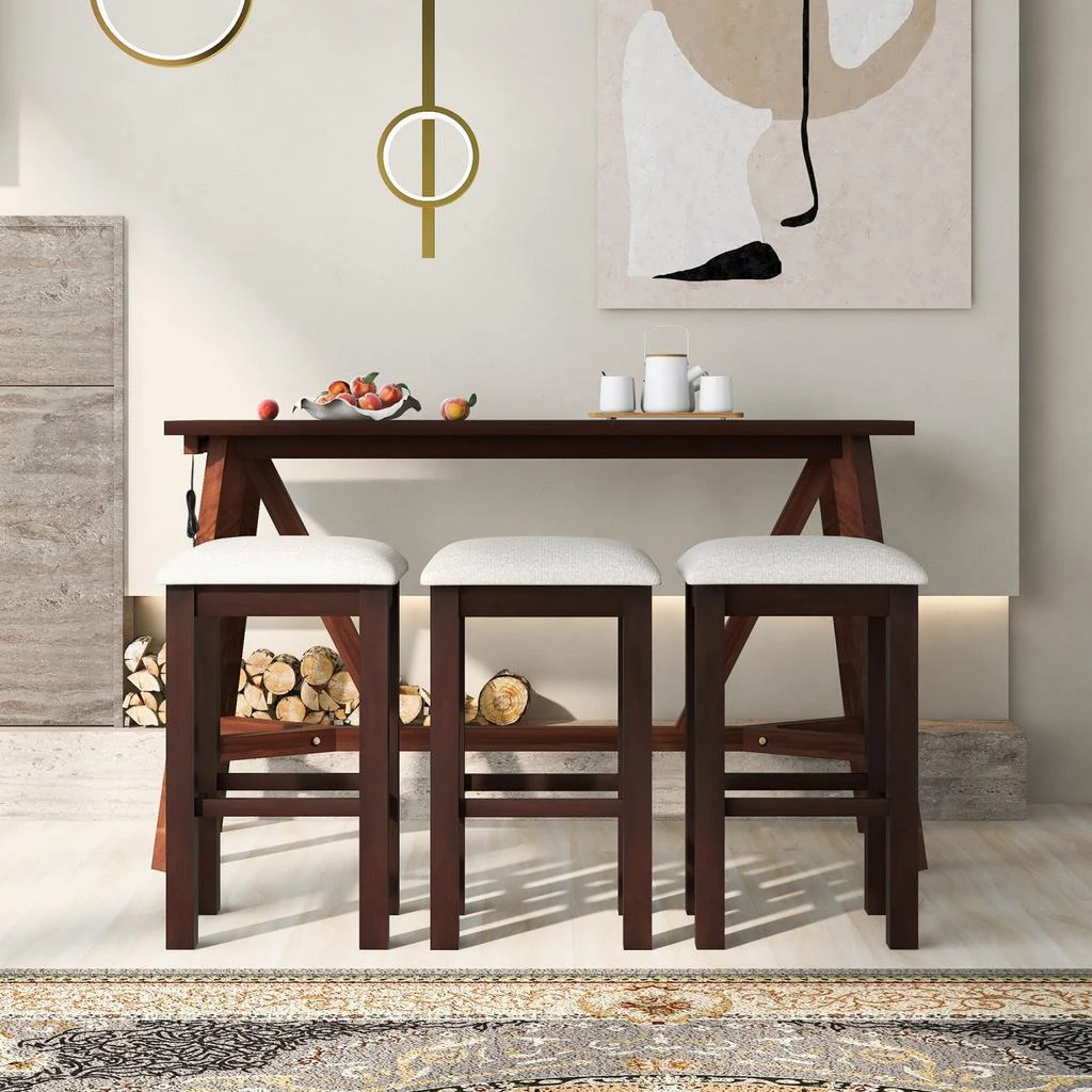 商品Simplie Fun|Dining and Kitchen Set in Rubberwood,价格¥4179,第2张图片详细描述