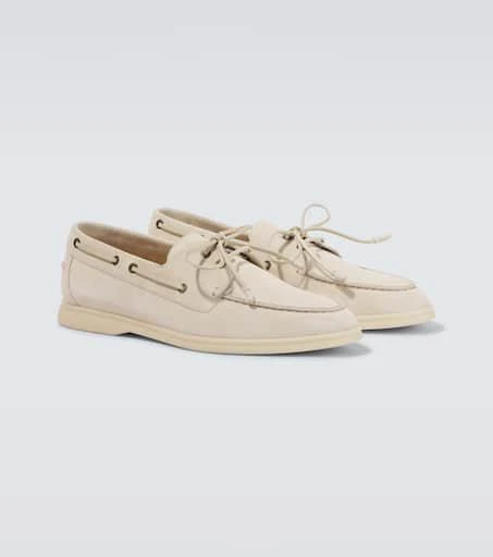 商品Loro Piana|Sea-Sail Walk suede boat shoes,价格¥8774,第4张图片详细描述