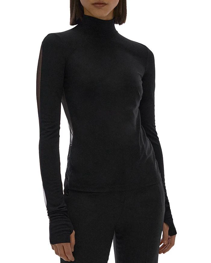 商品Helmut Lang|Sheer Back Turtleneck Top,价格¥1073,第1张图片