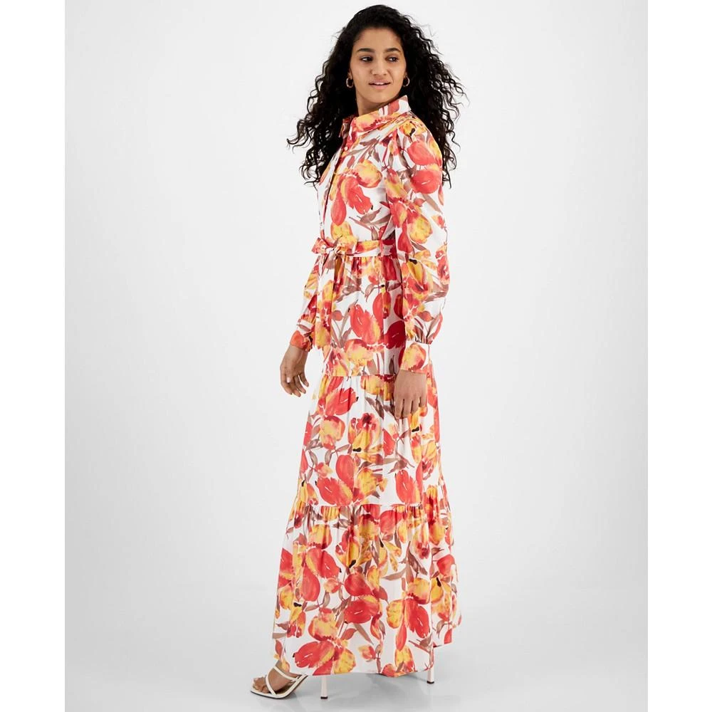商品RACHEL Rachel Roy|Women's Pru Floral Maxi Shirt Dress,价格¥1257,第3张图片详细描述