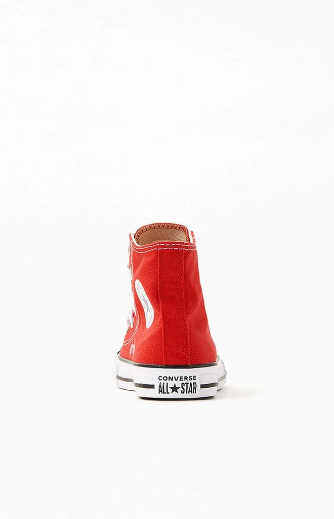 商品Converse|Kids Red Chuck Taylor All Star High Top Shoes,价格¥331,第3张图片详细描述