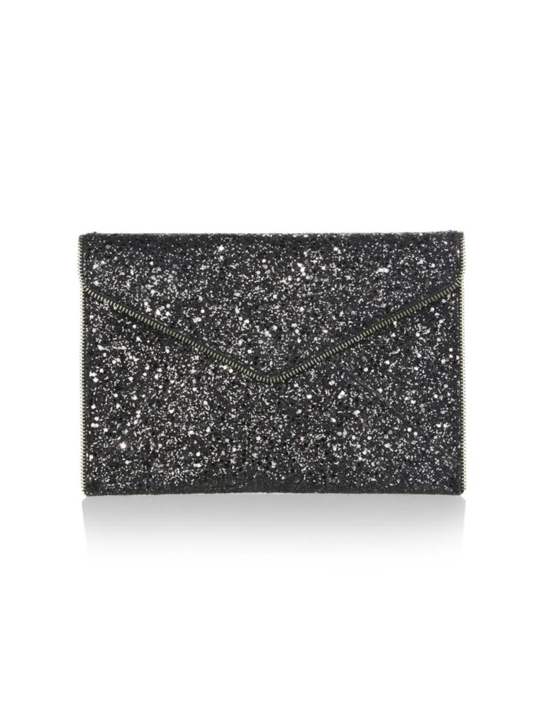 商品Rebecca Minkoff|Leo Glitter Leather Envelope Clutch,价格¥499,第1张图片