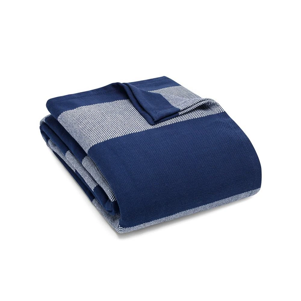 商品Eddie Bauer|Boylston Stripe Cotton Reversible Blanket,价格¥761,第2张图片详细描述