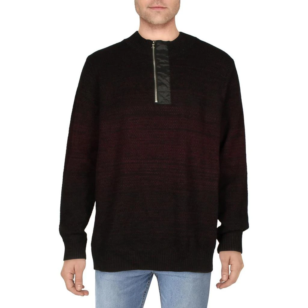 商品INC International|INC Mens 1/4 Zip Mock Neck Pullover Sweater,价格¥132,第1张图片