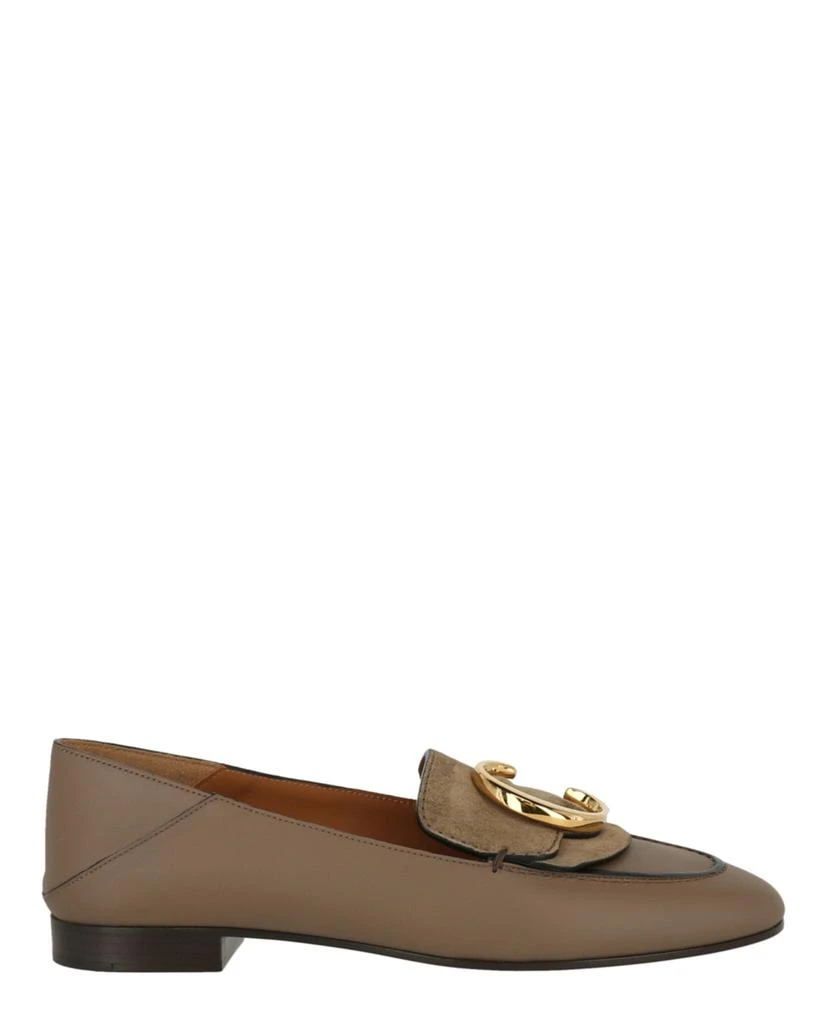 商品Chloé|C-Logo Leather Loafer,价格¥3616,第1张图片