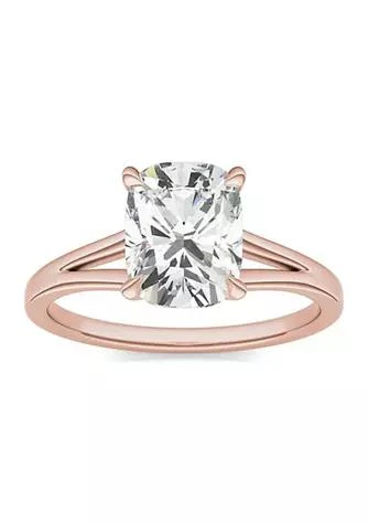 商品Charles & Colvard|Colvard Charles Colvard 2.36 Ct. T.w. Lab Created Elongated Cushion Moissanite Solitaire Ring In 14K Gold,价格¥8582,第1张图片