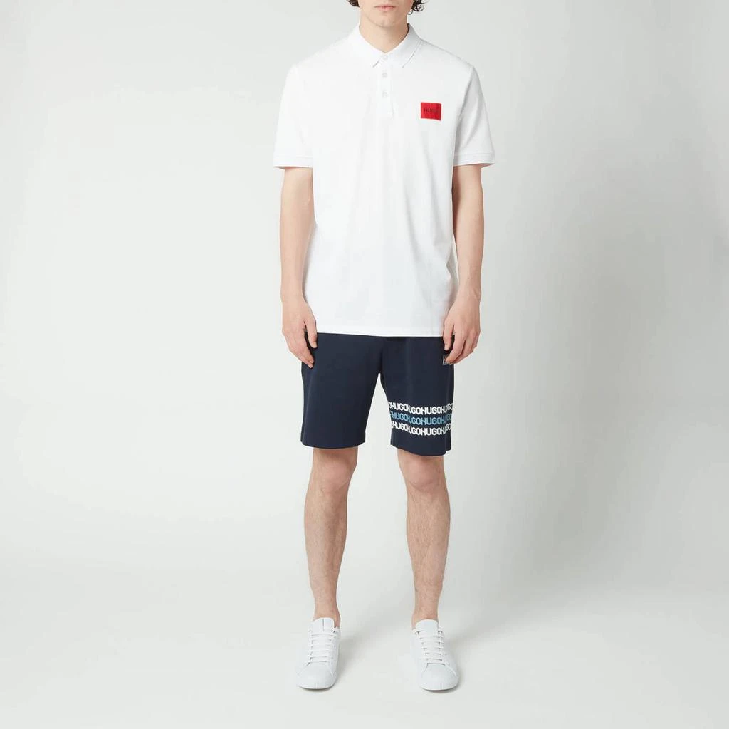 商品Hugo Boss|HUGO Men's Slim Fit Pique Polo Shirt - White,价格¥364,第3张图片详细描述