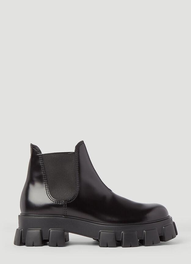 Monolith Leather Chelsea Boots in Black商品第1张图片规格展示