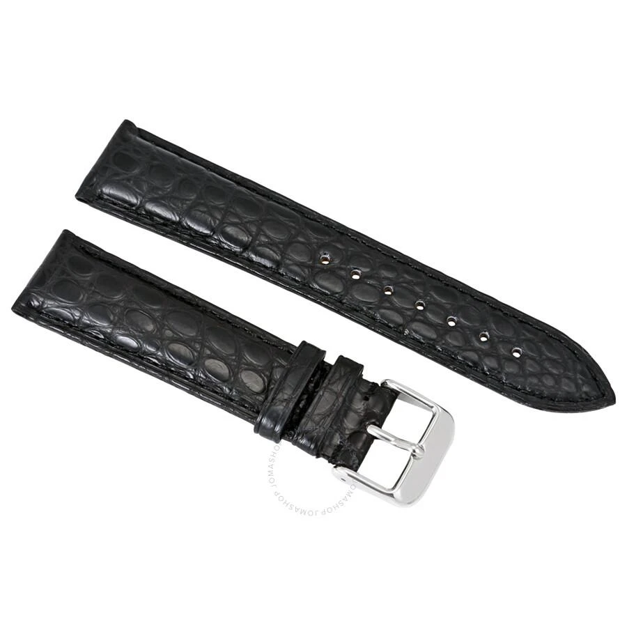 商品Brooklyn Watch Co.|Brooklyn Watch Strap in Black Alligator Leather - 20 MM,价格¥446,第1张图片