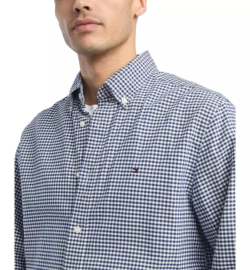 商品Tommy Hilfiger|Men's Gingham Long Sleeve Button-Down Oxford Shirt,价格¥617,第3张图片详细描述