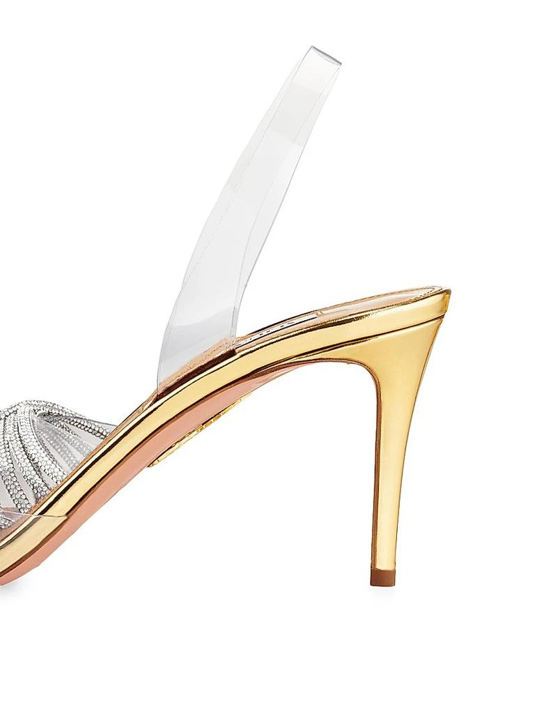 商品Aquazzura|Gatsby 75MM Crystal-Embellished PVC Slingback Sandals,价格¥9279,第3张图片详细描述
