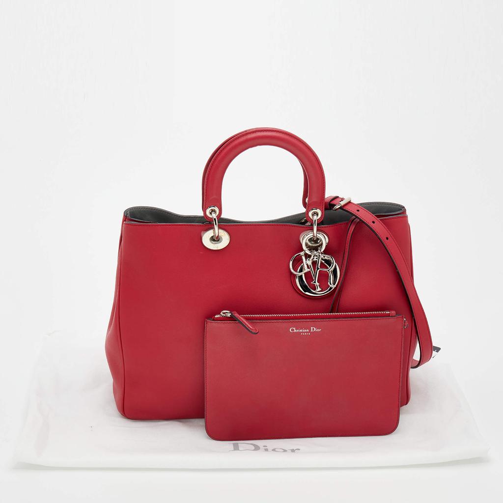 Dior Red Leather Diorissimo Tote商品第10张图片规格展示