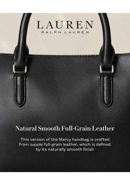 商品Ralph Lauren|Ralph Lauren Leather Small Marcy Satchel,价格¥2600,第3张图片详细描述