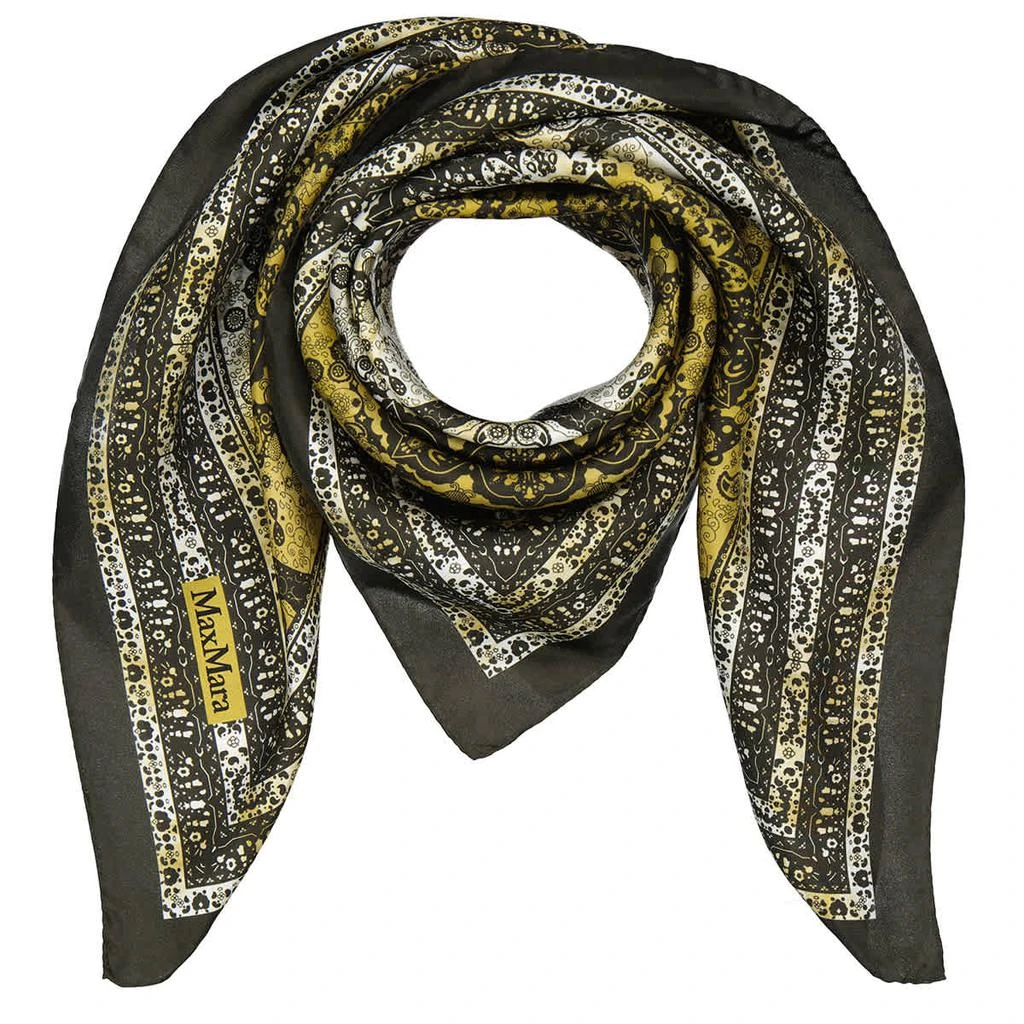 商品Max Mara|Max Mara Foulard Latte Silk Scarf,价格¥780,第1张图片