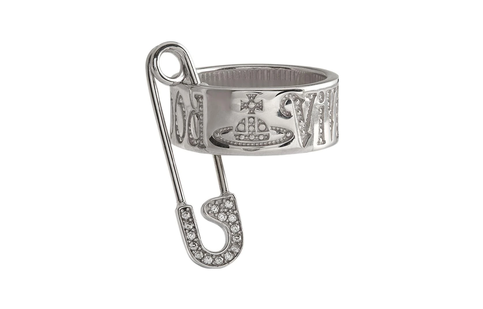 商品[国内直发] Vivienne Westwood|时尚个性回形针 戒指 女款,价格¥2717,第5张图片详细描述