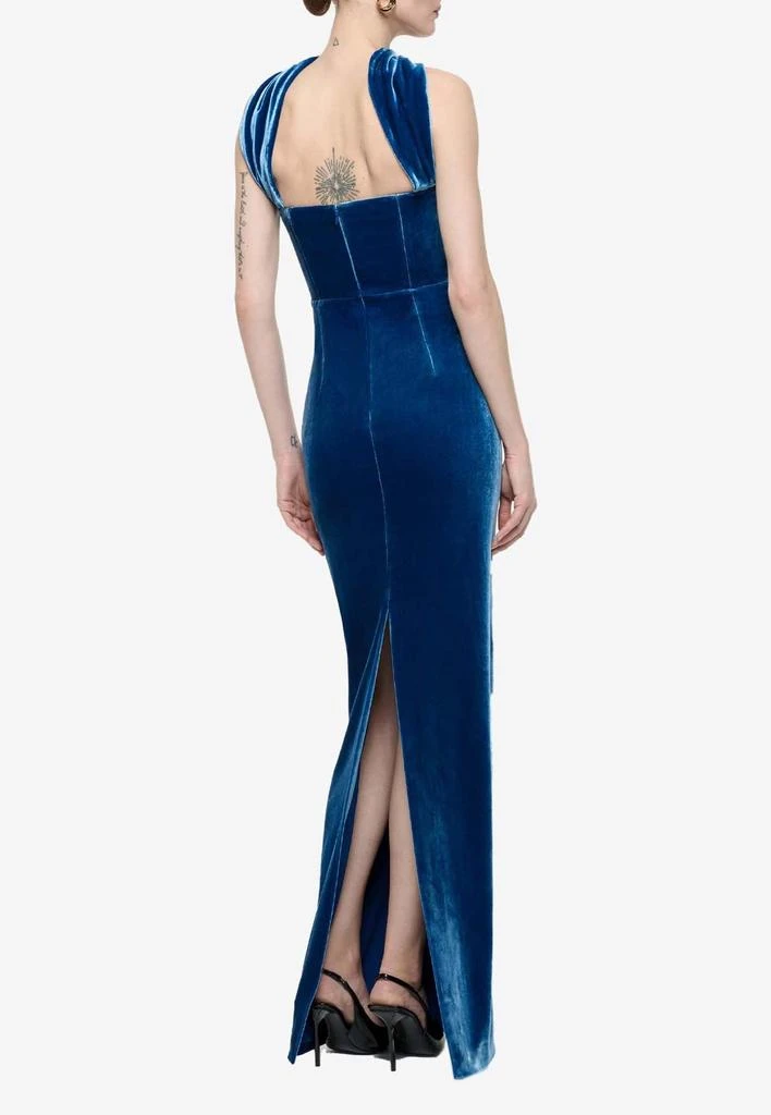 商品ROLAND MOURET|Strapless Velvet Sash Gown,价格¥10062,第3张图片详细描述