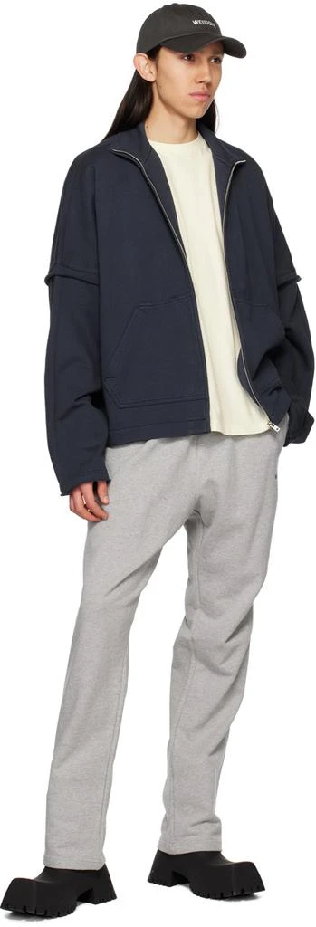 商品We11done|Navy High Neck Zip-Up Sweater,价格¥1365,第4张图片详细描述
