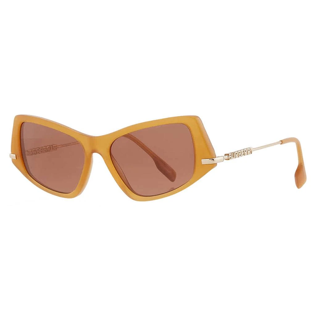 商品Burberry|Brown Irregular Ladies Sunglasses BE4408 409473 52,价格¥533,第3张图片详细描述