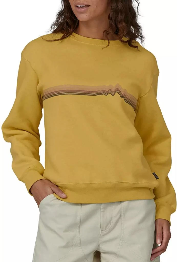 商品Patagonia|Patagonia Women's Ridge Rise Stripe Uprisal Crew Sweatshirt,价格¥518,第1张图片详细描述