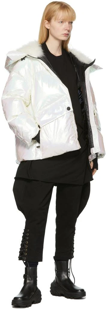 商品Moncler|White Iridescent Tellier Jacket,价格¥25692,第4张图片详细描述