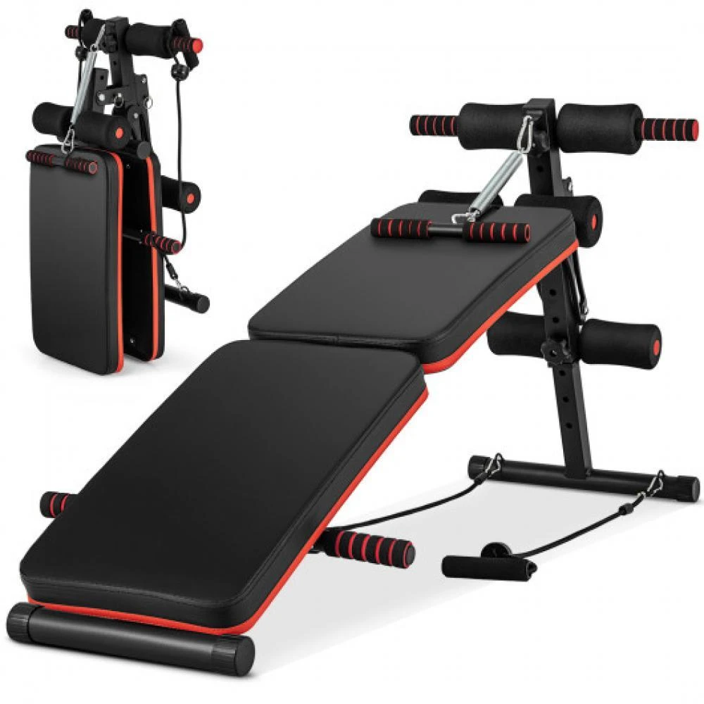 商品Hivvago|Multifunctional Sit up Bench 4 Position Adjustable Metal Workout Bench,价格¥776,第2张图片详细描述