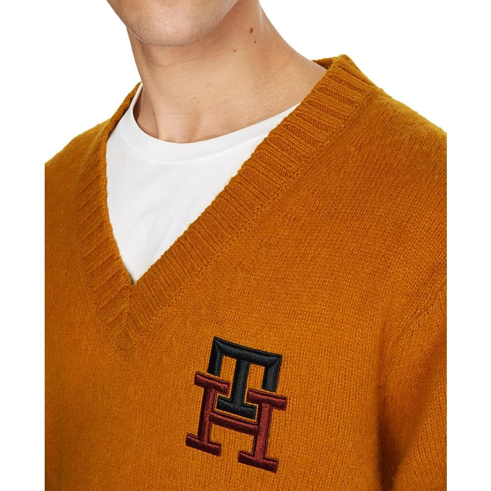 商品Tommy Hilfiger|Men's Monogram Brushed Lambs Wool Sweater,价格¥445,第3张图片详细描述