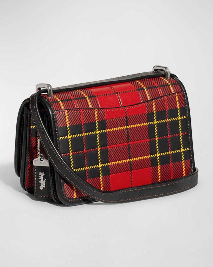 商品Coach|Bandit Plaid-Print Leather Crossbody Bag,价格¥2943,第6张图片详细描述