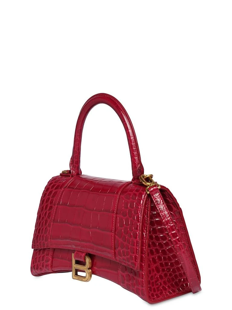 商品Balenciaga|Hourglass Croc Embossed Leather Bag,价格¥22997,第3张图片详细描述