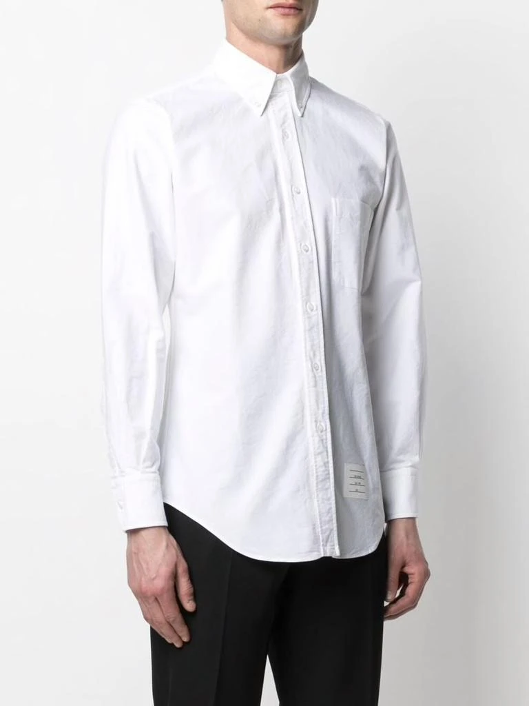 商品Thom Browne|THOM BROWNE MEN CLASSIC LONG-SLEEVE BUTTON DOWN SHIRT W/ RWB PLACKET IN OXFORD,价格¥969,第1张图片