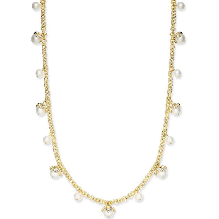 商品Charter Club|Gold-Tone Imitation Pearl and Pavé Shaky Long Necklace, Created for Macy's,价格¥89,第1张图片