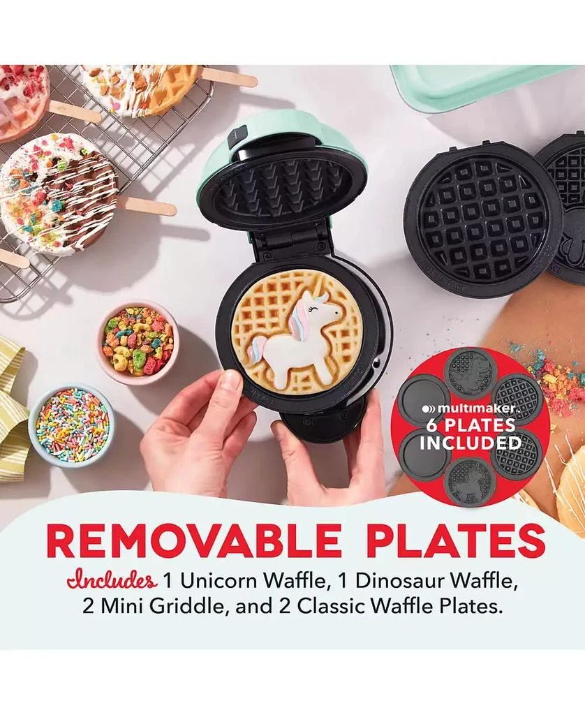 商品Dash|MultiMaker™ Waffle & Griddle Mini System with Removable Plates,价格¥226,第2张图片详细描述