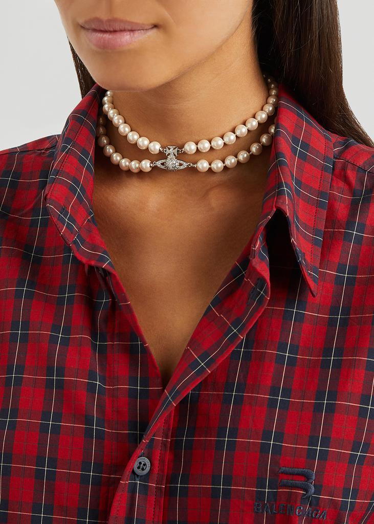 商品Vivienne Westwood|Graziella orb faux pearl choker,价格¥2115,第4张图片详细描述