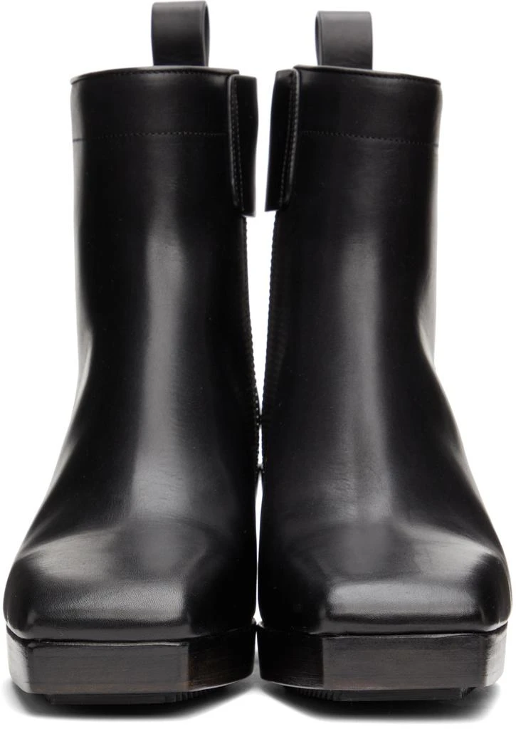 商品Rick Owens|Black Heeled Silver Boots,价格¥5600,第2张图片详细描述