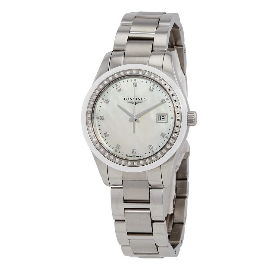 商品Longines|Conquest Classic Quartz Diamond Ladies Watch L2.387.0.87.6,价格¥7434,第1张图片