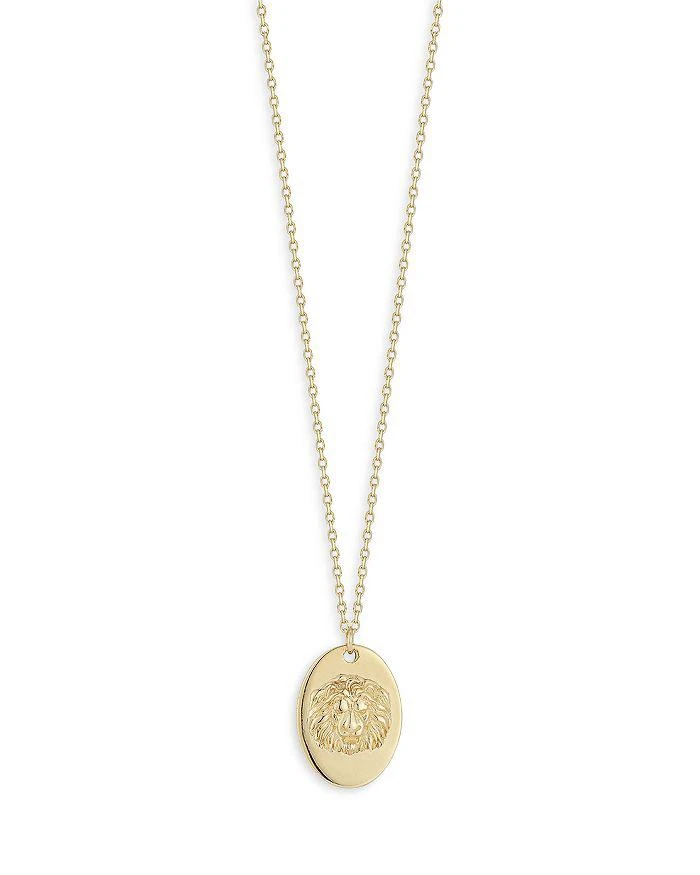 商品Bloomingdale's|14K Yellow Gold Lion Pendant Necklace, 16" - 100% Exclusive,价格¥1080,第1张图片