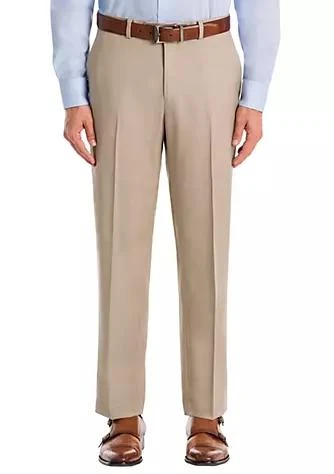 商品Ralph Lauren|Ralph Lauren Solid Tan Wool Straight Suit Separate Pants,价格¥657,第1张图片